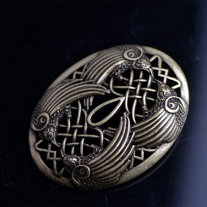 LANGHONG Norse Viking Brooch For Men Turtle Brooch Talisman Jewelry, Gift For Men - Image 2